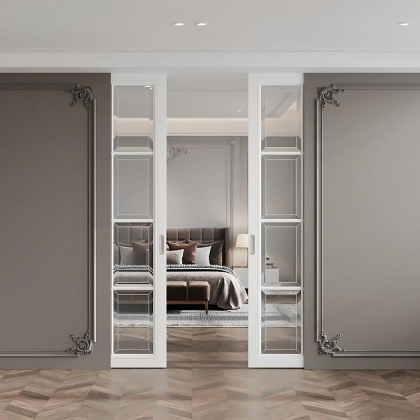 Пенал PENALBOX Double Lux/Plaster ширина 700+700 мм